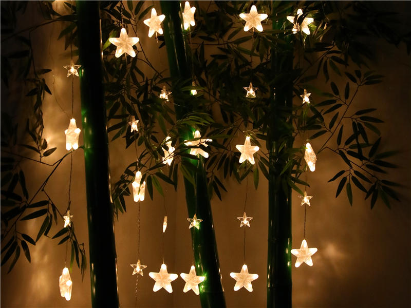 LED CURTAIN LIGHTS WITH STAR