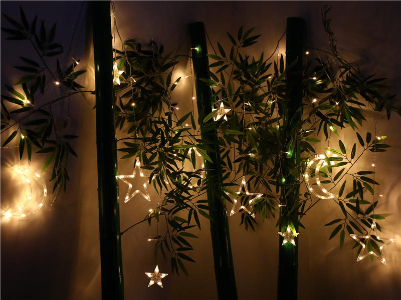 LED CURTAIN LIGHTS WITH STAR AND MOON