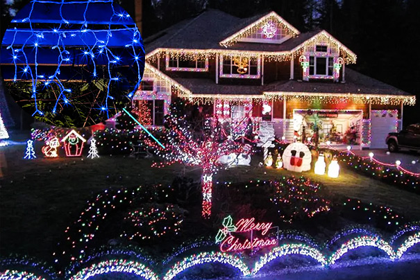Holiday Lights Illuminate The World With Brilliance