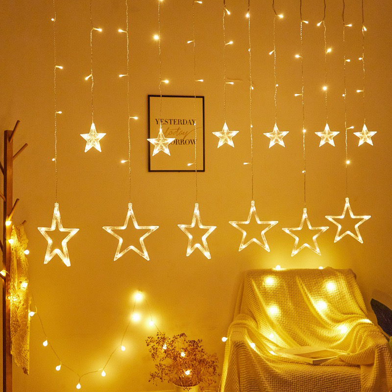 Multiple Modes LED Curtain Lights for Window and Wall Decoration