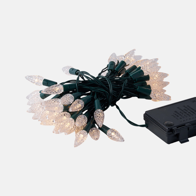 Pine Cone LED 10 Battery Holiday Light Set