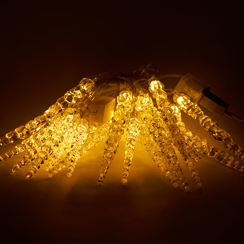 Icicle Shape LED 10 Battery Holiday Light Set