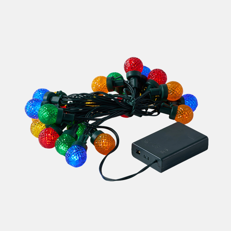 Multi-Color Diamond Global Outdoor Battery Light Set