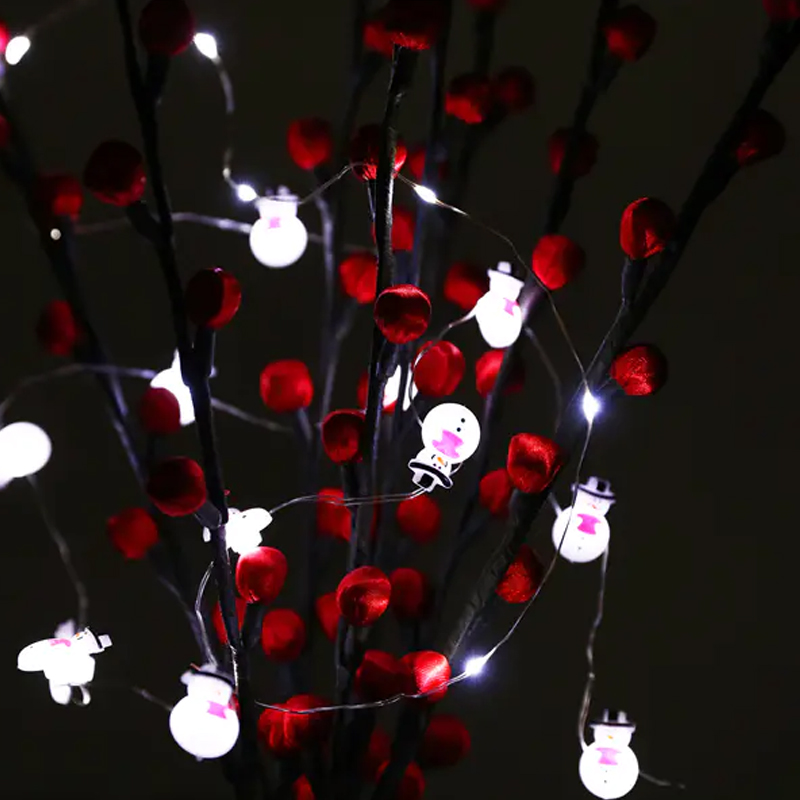 Snowman Shaped LED Copper Wire Light