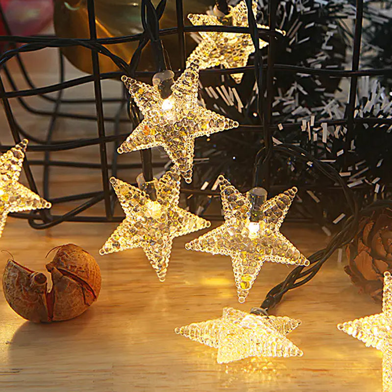 Star Shaped LED Battery Holiday Lights