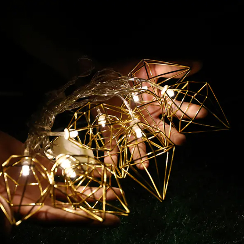 Diamond Shaped LED Battery Holiday Lights