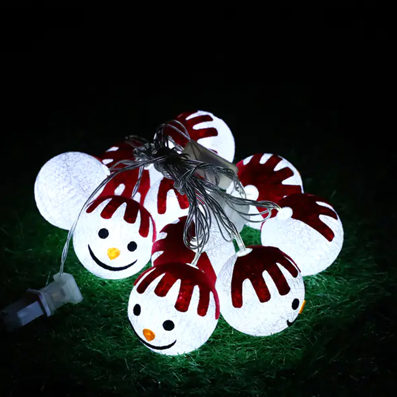 Snow Doll Shaped LED Battery Holiday Lights