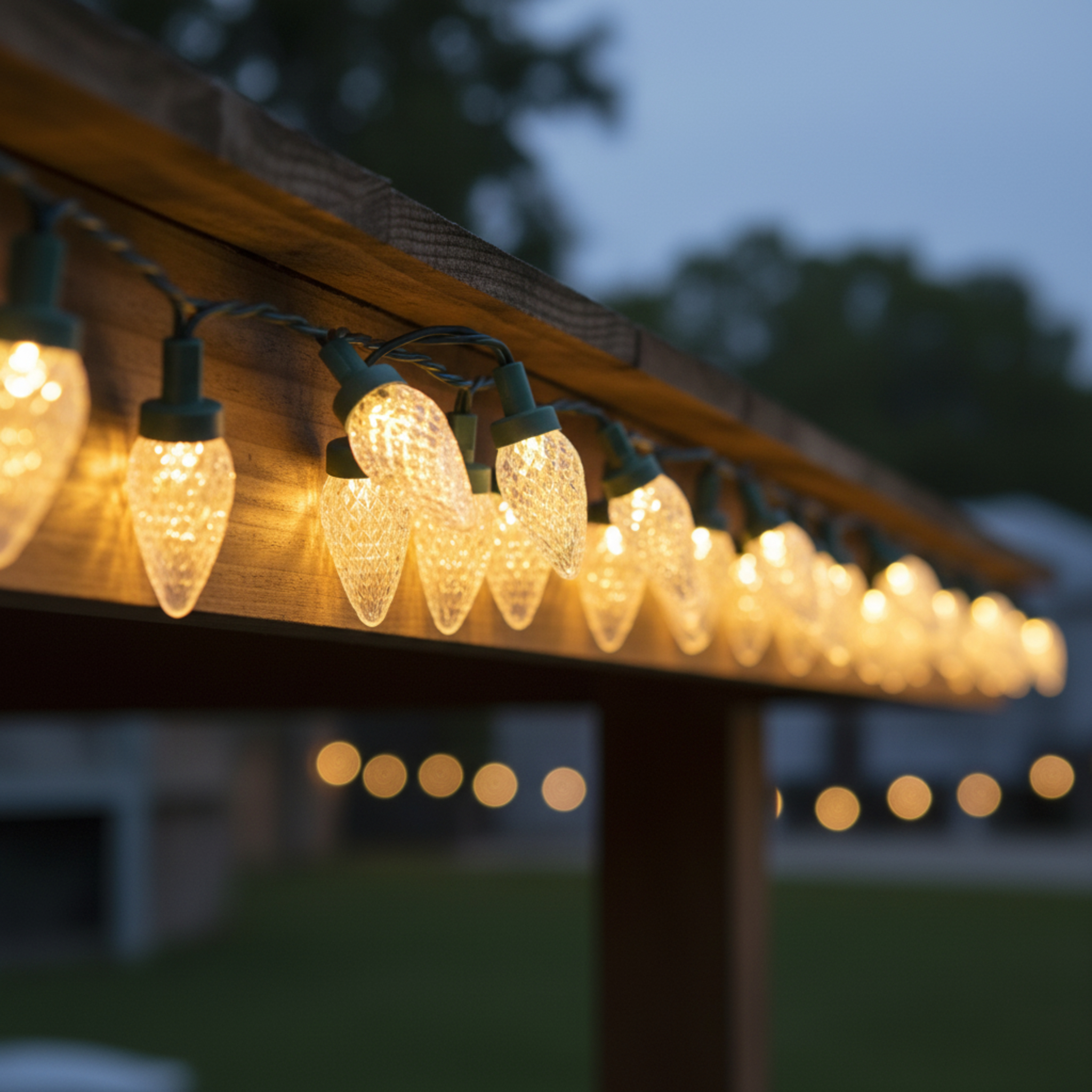 Pine Cone LED 10 Battery Holiday Light Set