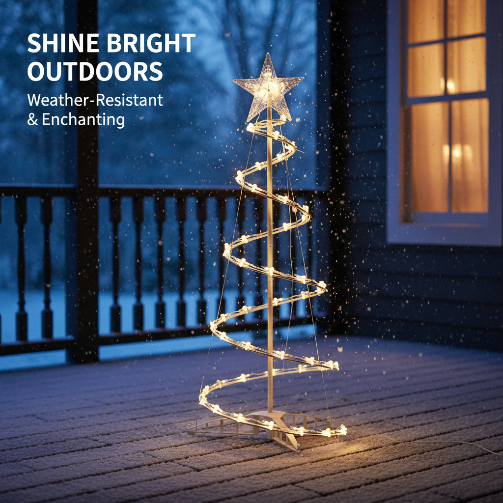 3ft Lighted-up Spiral Trees