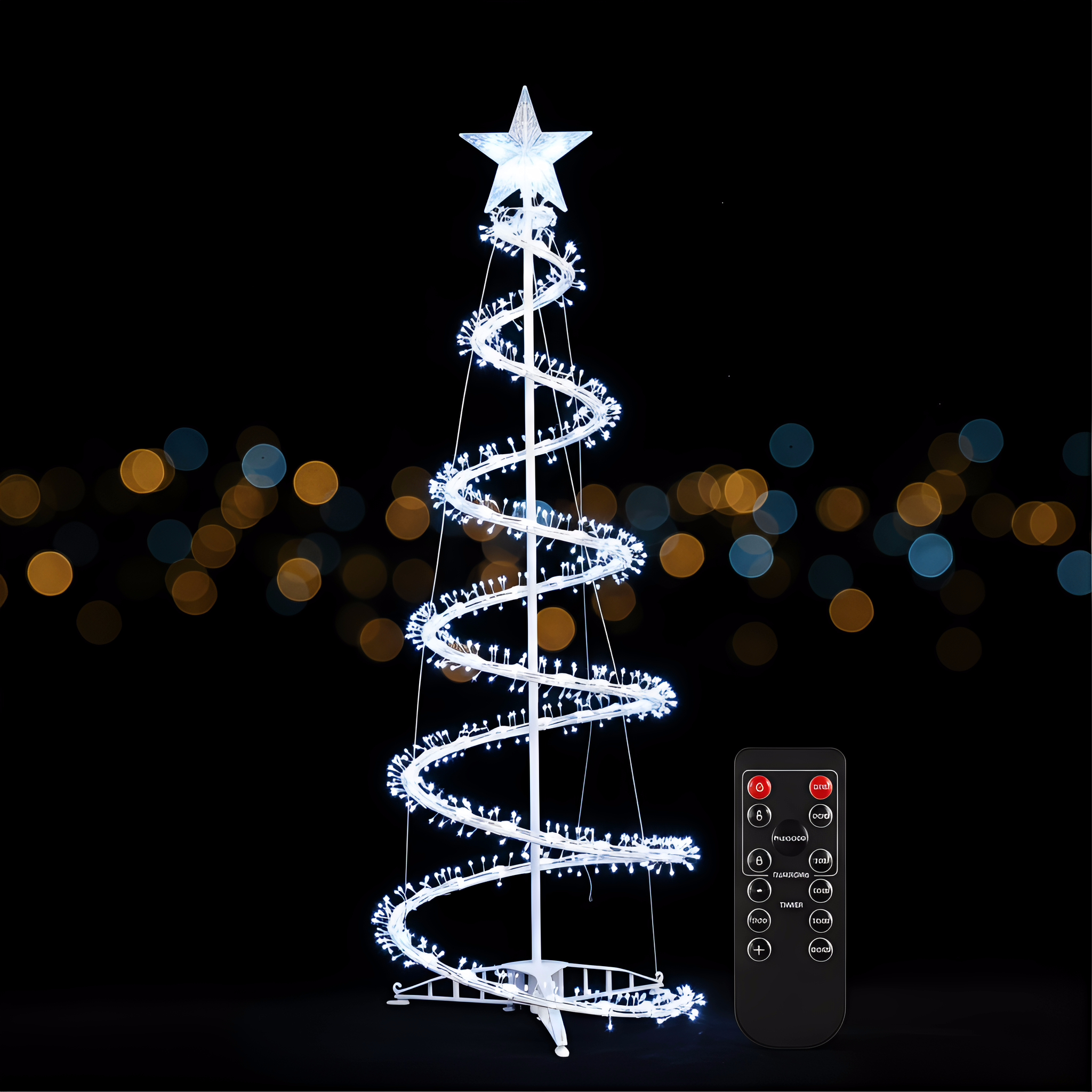 Cone Lighted-up Spiral Tree