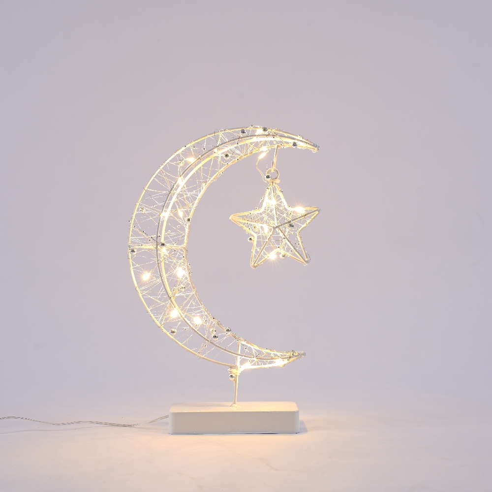 moon LED Decorative Lights with Silk Wrapped