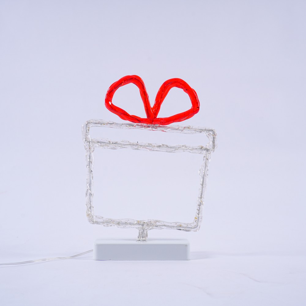 Gift Box LED Decorative Lights with Silk Wrapped
