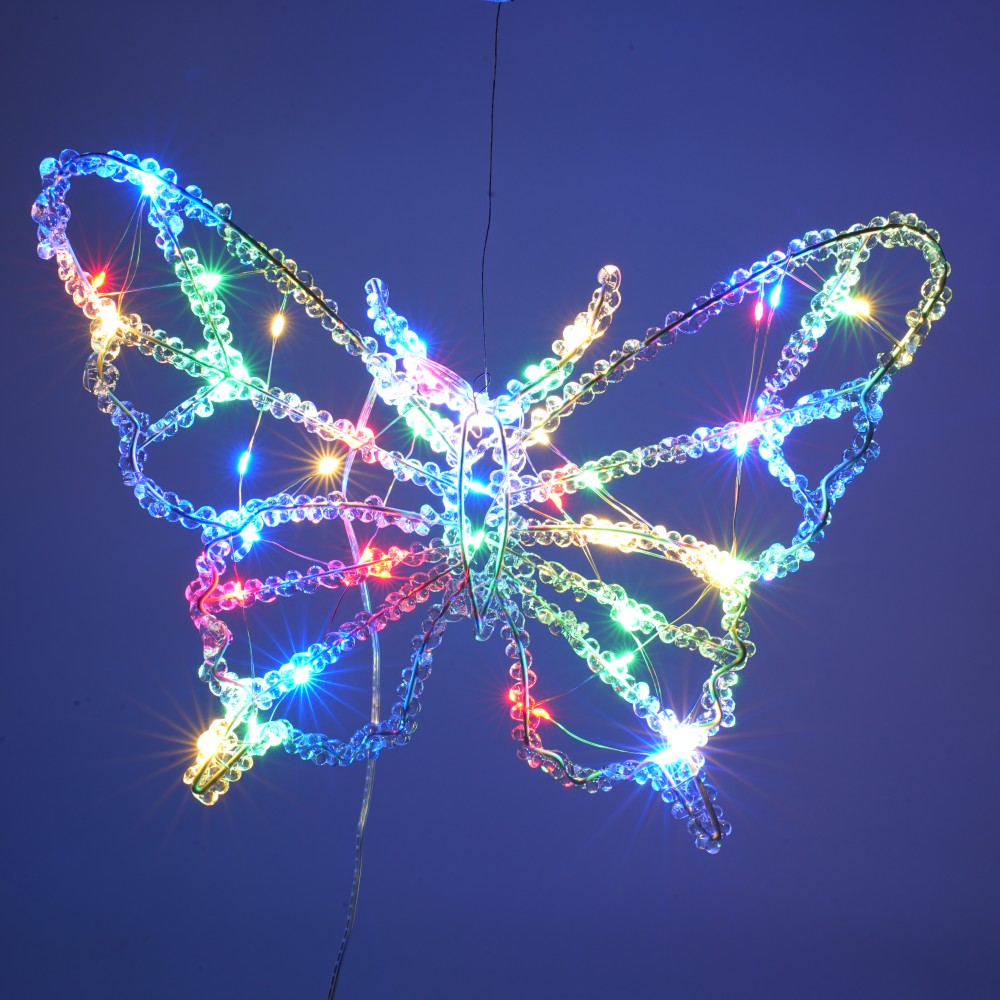 butterfly LED Decorative Lights with Silk Wrapped