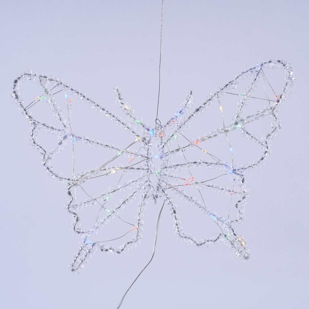 butterfly LED Decorative Lights with Silk Wrapped