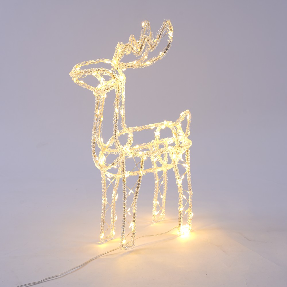 Standing Deer Acrylic LED Decorative 120 Lights