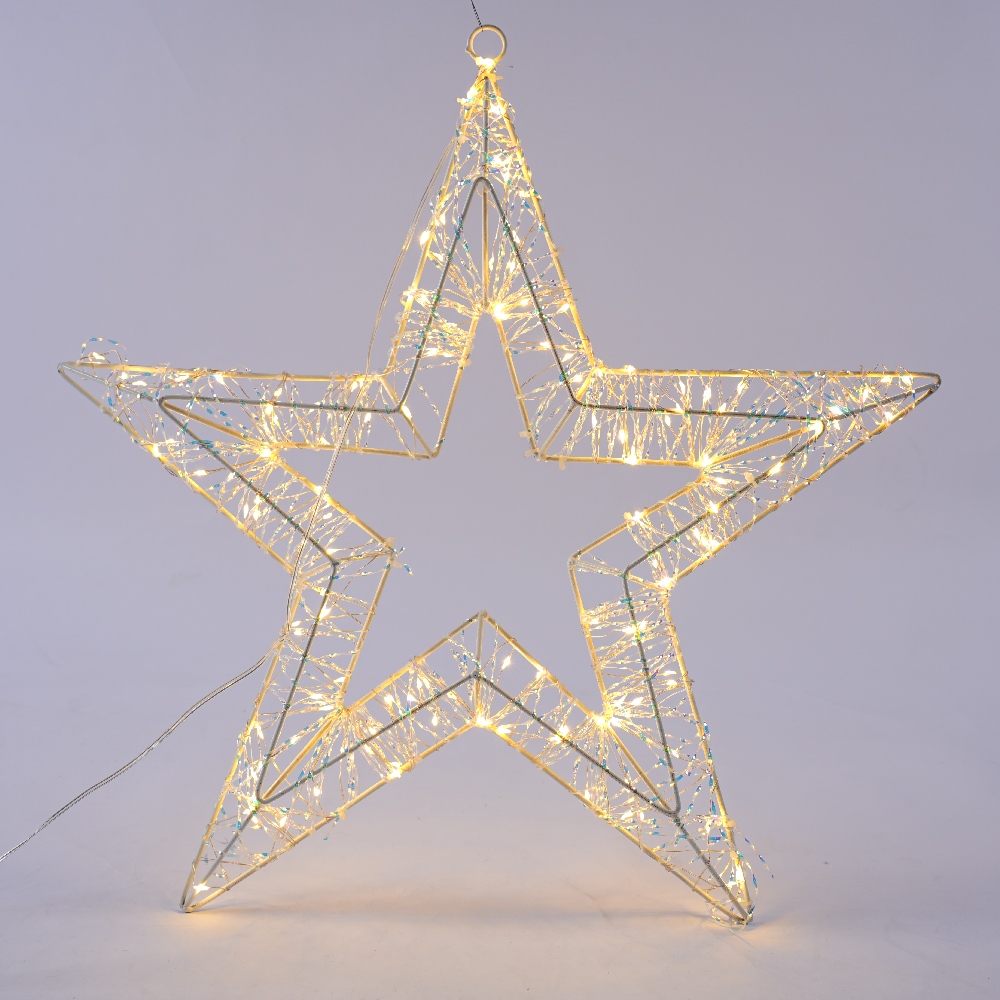 Star LED Decorative Lights with Silk Wrapped